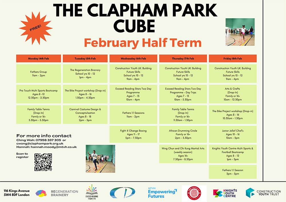 Half Term Feb Programme